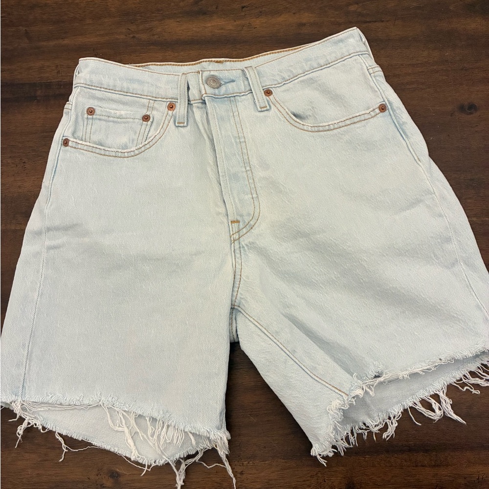 Levi's Light Wash Denim Jean Shorts